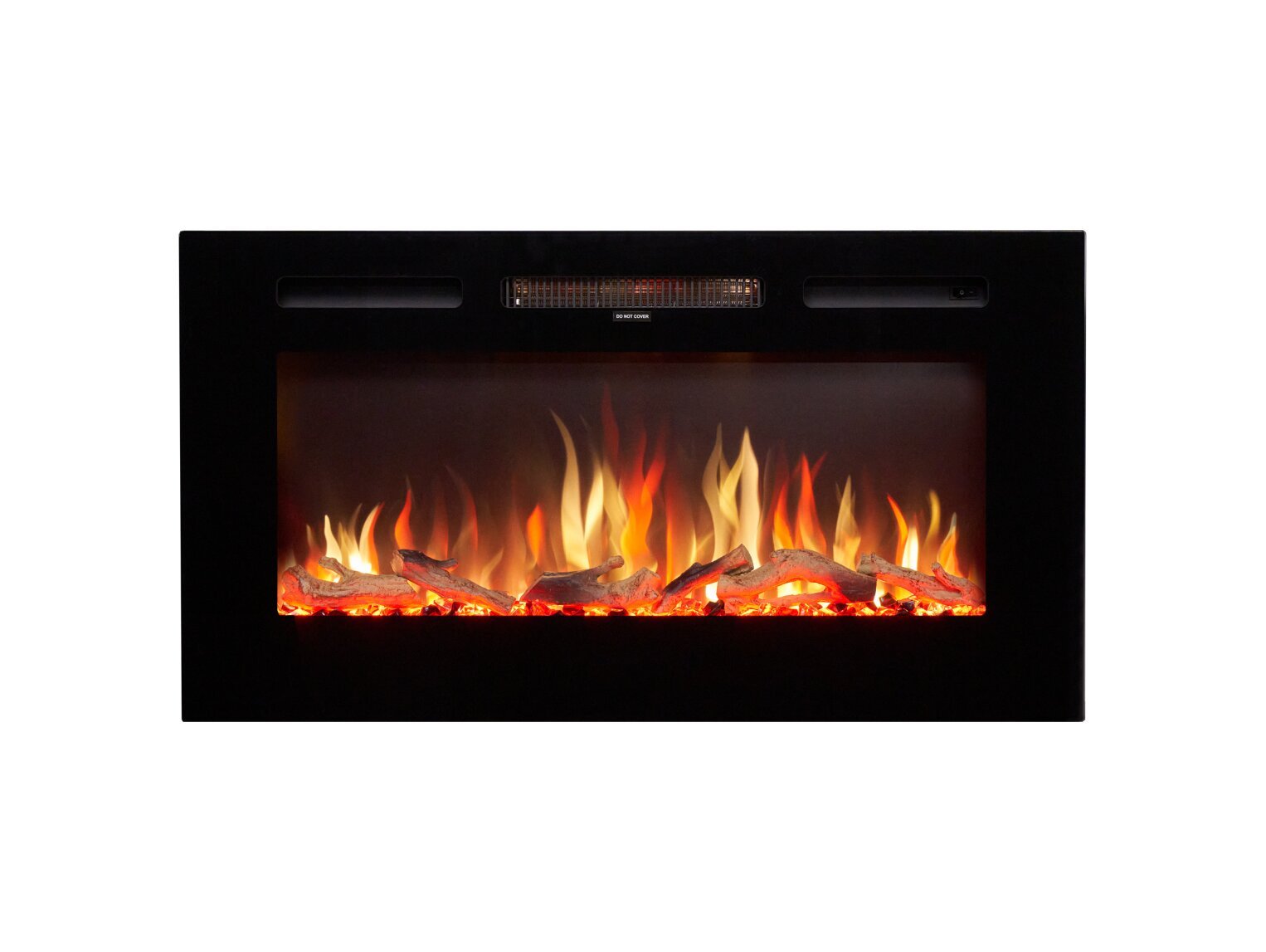 Florida Inset Series: Orlando 36 Wall Mounted Electric Fire – LED Flame Effect Technology