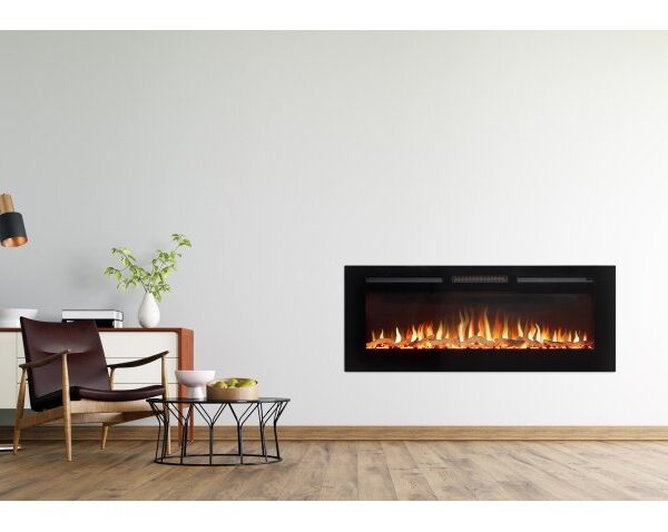 Florida Inset Series: Orlando 50 Wall Mounted Electric Fire – LED Flame Effect Technology