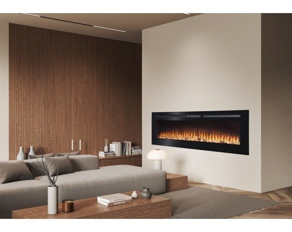 Florida Inset Series: Orlando 60 Wall Mounted Electric Fire – LED Flame Effect Technology